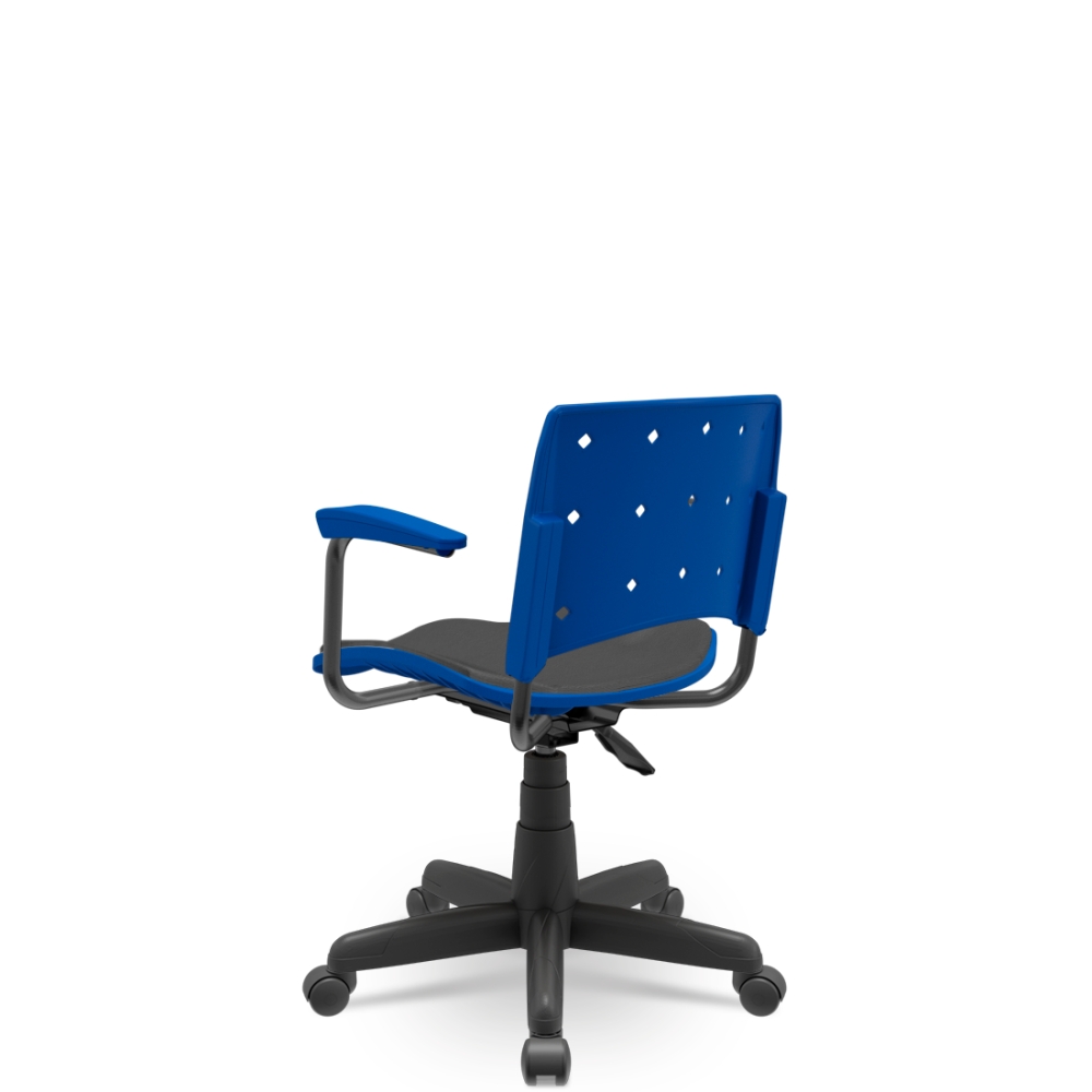 Cadeira Secretária Ergoplax Azul Ass. Estofado