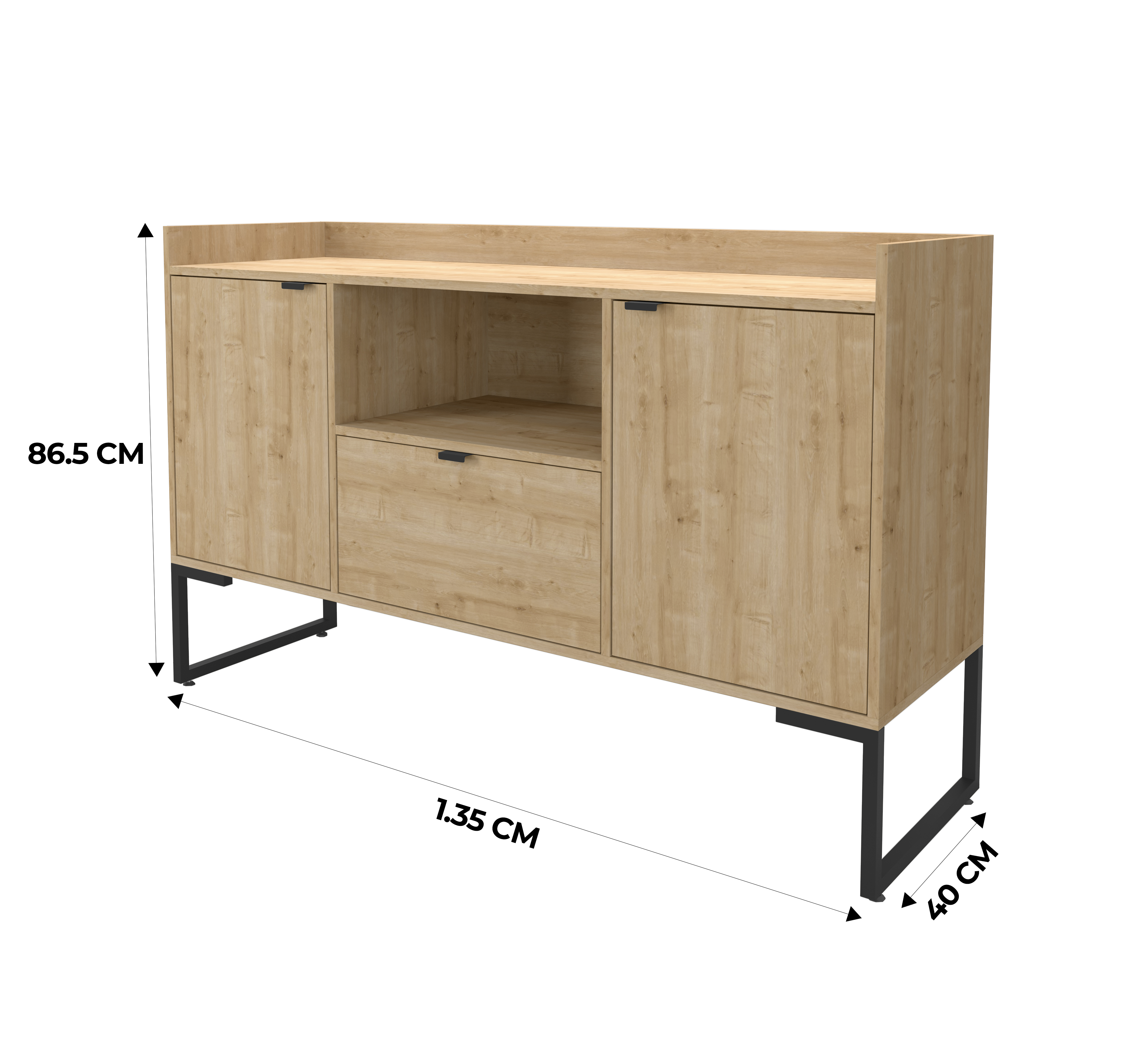 Armário Tokyo Credenza Buffet Nature