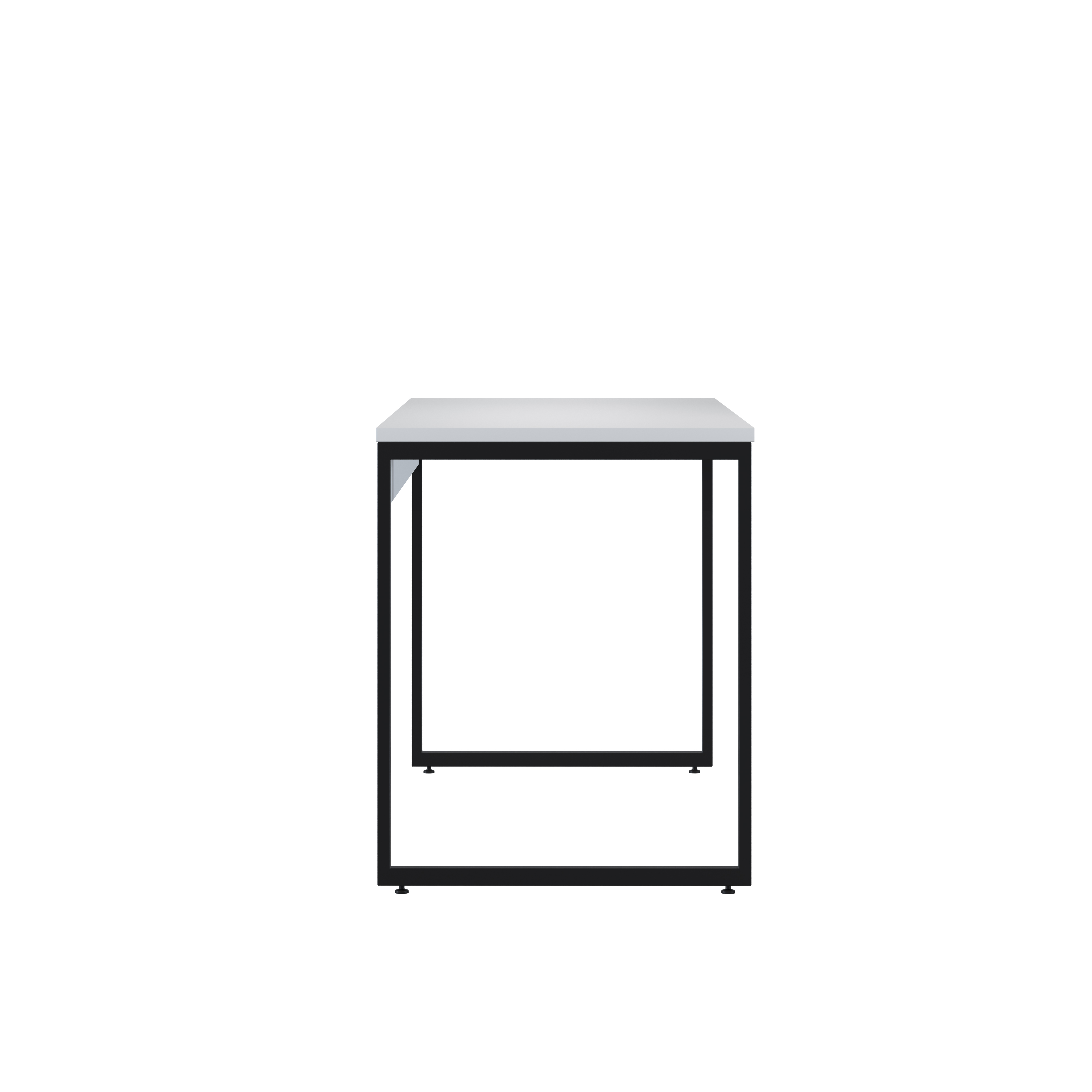 Mesa Retangular 1200 Seriema Industrial Branco