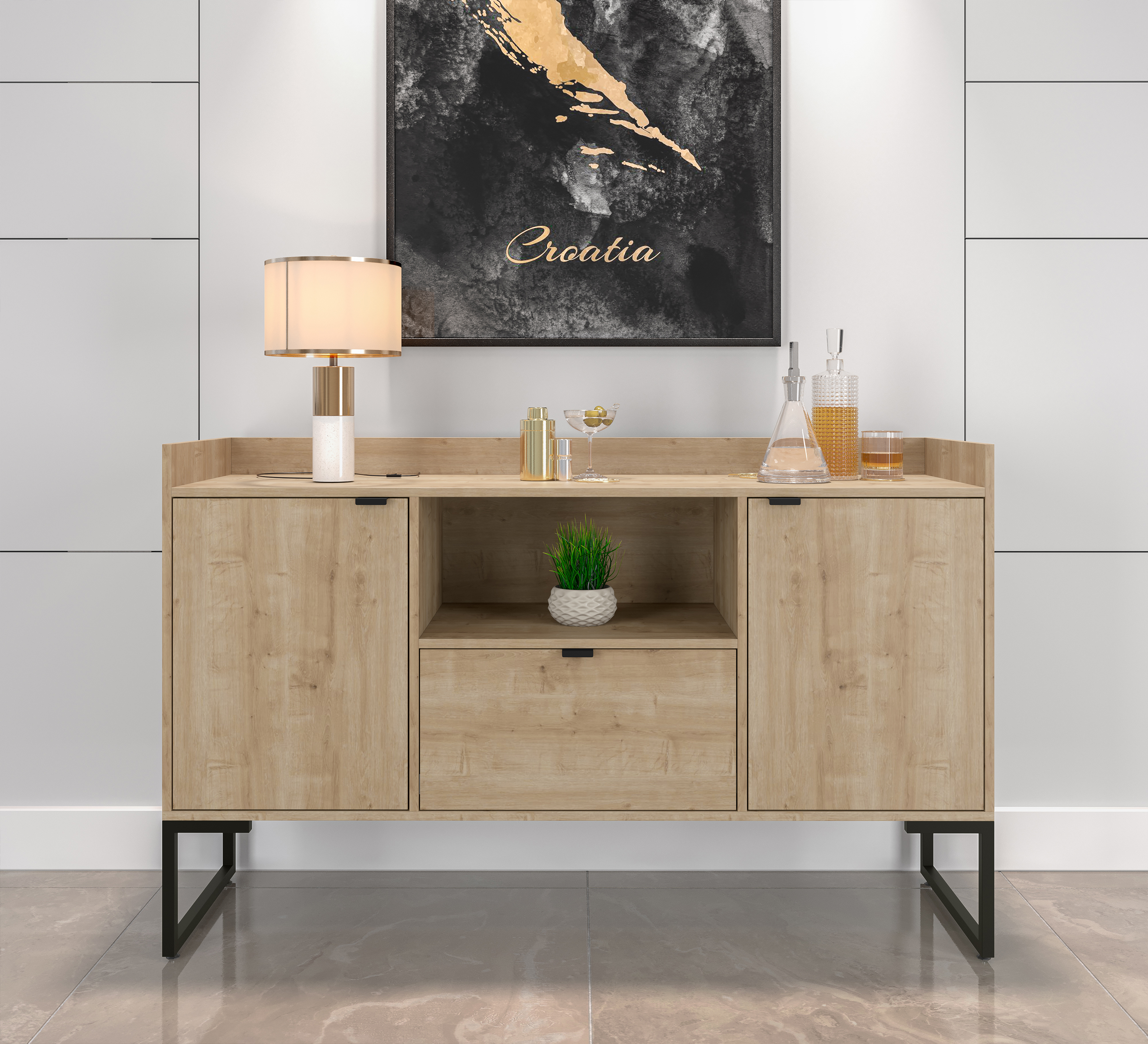 Armário Tokyo Credenza Buffet Nature