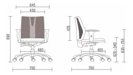 Cadeira Ergonômica Addit Diretor NR-17