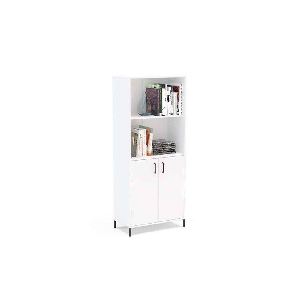 Estante com Portas Santa Monica Branco