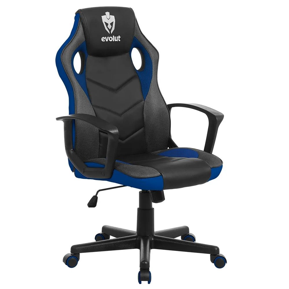 Cadeira Gamer Hunter Azul Evolut