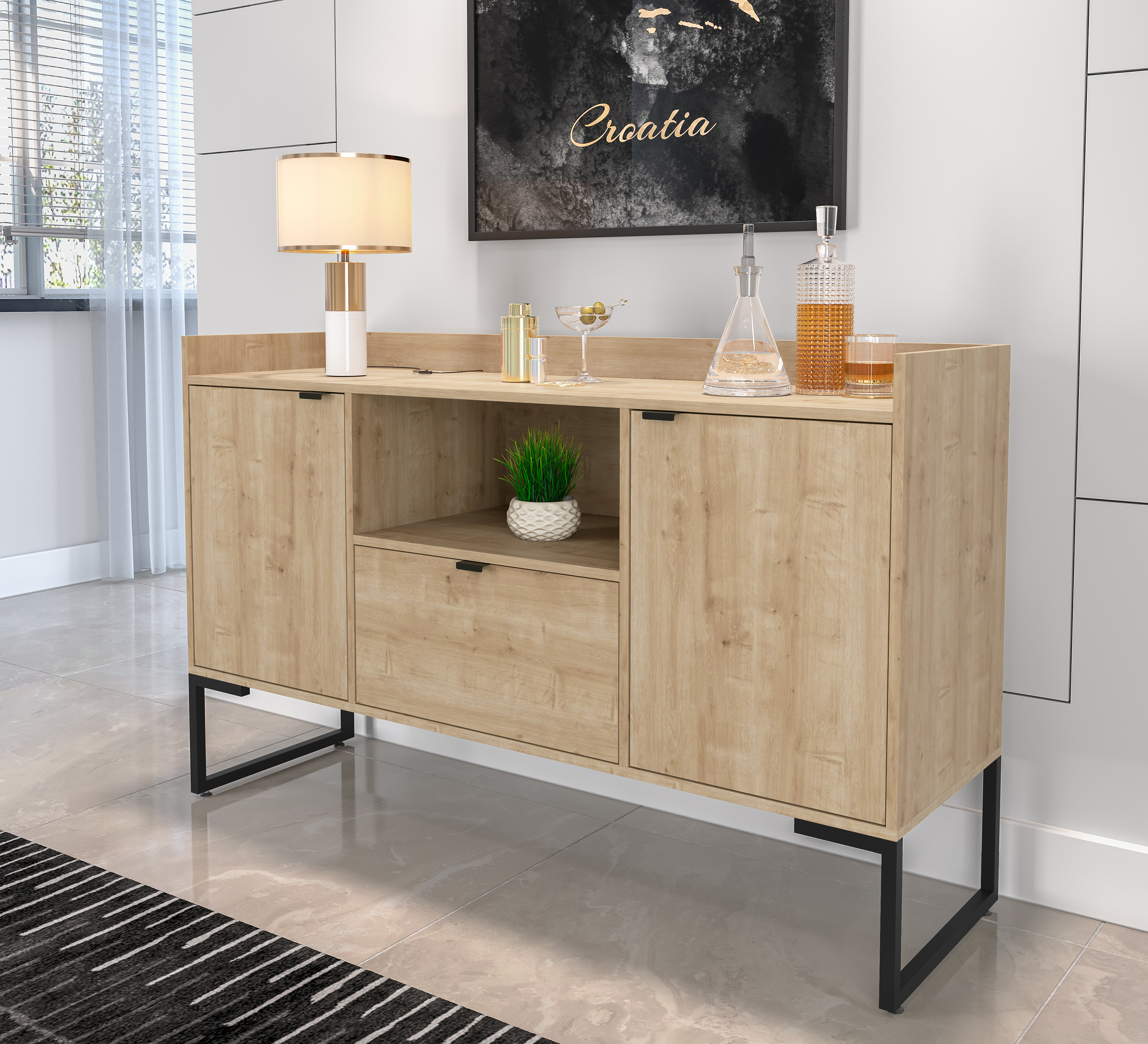 Armário Tokyo Credenza Buffet Nature
