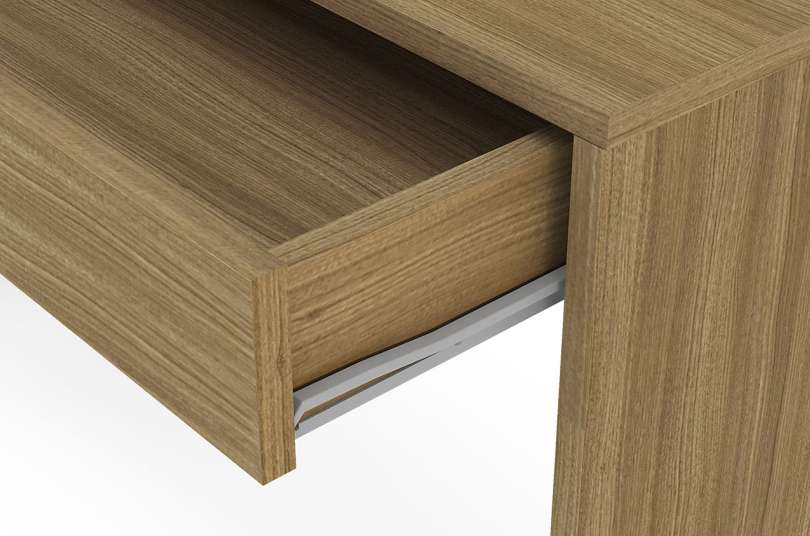 Mesa Lindoia 120cm 2 Gavetas Tabaco