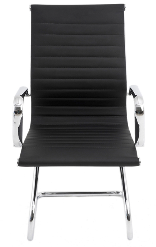 Cadeira Visitante Office Base Fixa Cromada
