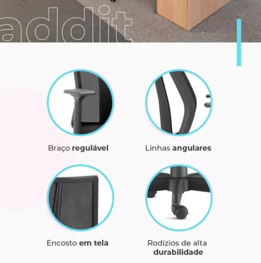 Cadeira Ergonômica Addit Diretor NR-17
